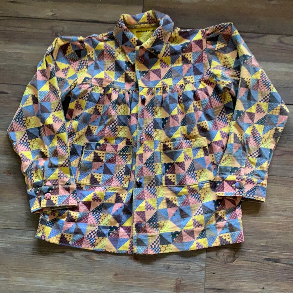 Misha and puff Pima cotton patchwork jacket 9/10